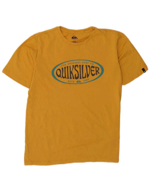 Quiksilver drenge Regular Fit grafisk T-shirt top 15-16 år gul bomuld