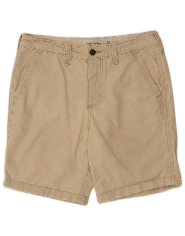 Abercrombie & Fitch Chino Shorts til mænd W32 Medium Beige Bomuld