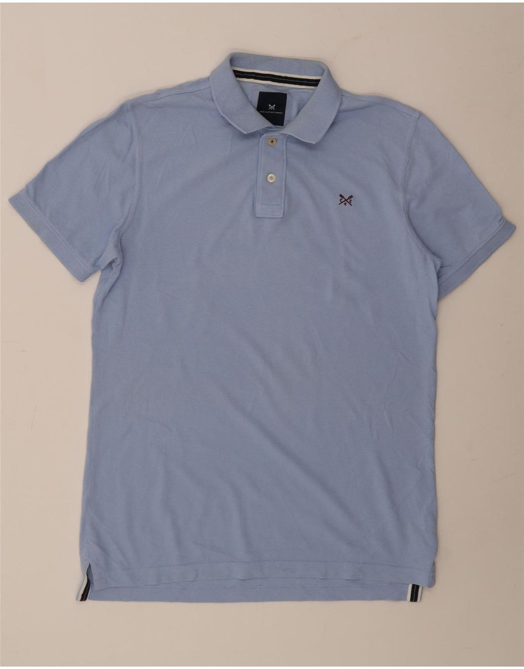 CREW TØJ Herre poloshirt Medium Blue Bomuld