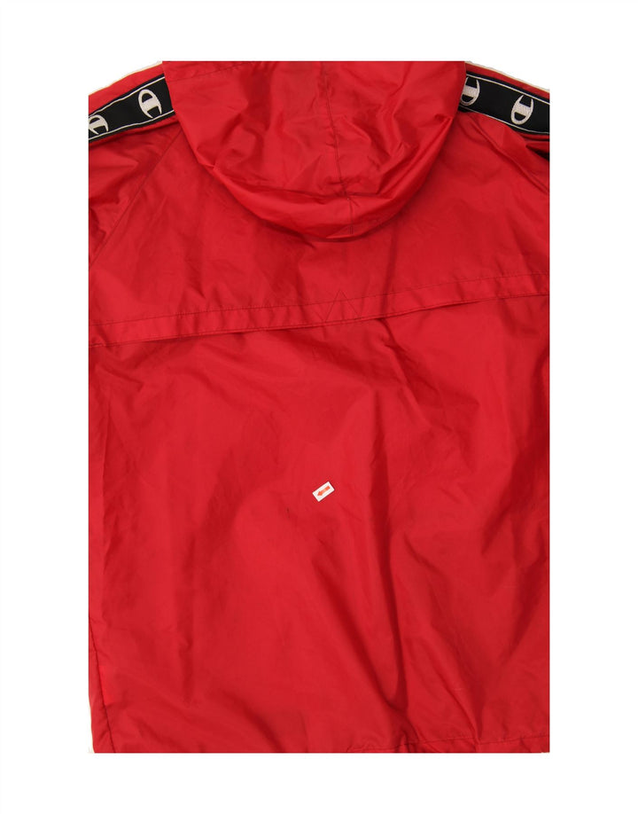 CHAMPION Mens Hooded Rain Jacket UK 36 Small Red Polyamide Vintage Champion and Second-Hand Champion from Messina Hembry 