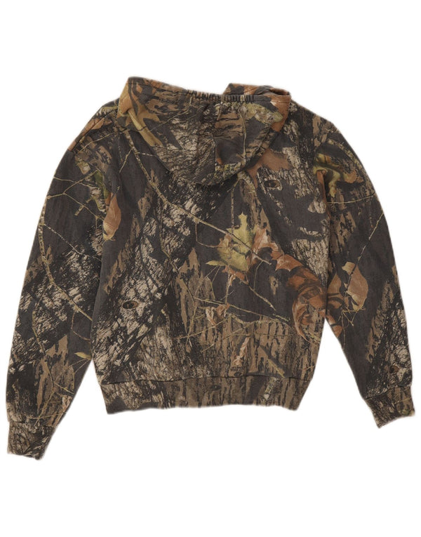 Rødhåret drenge hættetrøje med lynlås 10-11 år Medium Grå Camouflage Bomuld