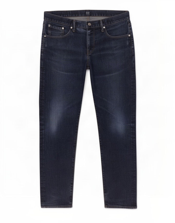 Gap Straight Jeans til mænd W33 L32 Blå Bomuld