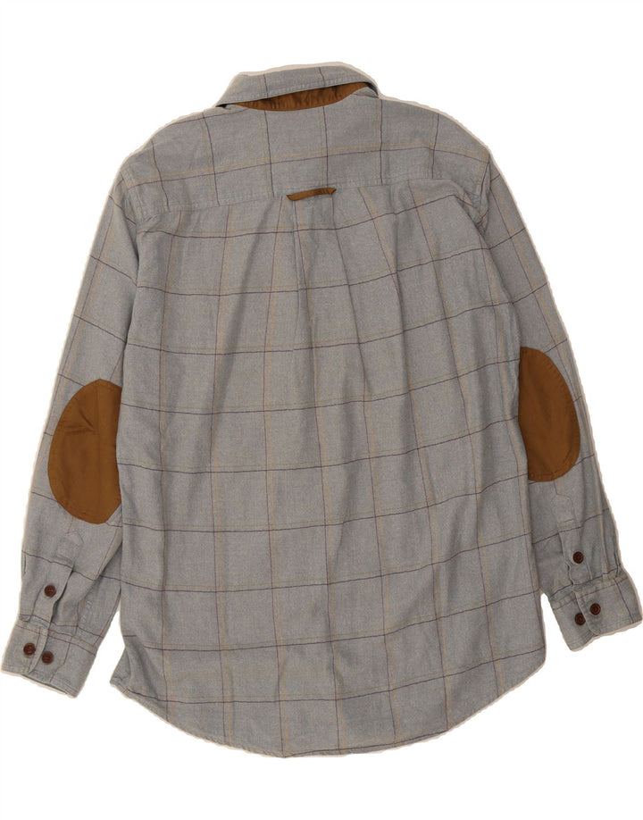 ORVIS Mens Flannel Shirt Medium Grey Check Cotton Vintage Orvis and Second-Hand Orvis from Messina Hembry 