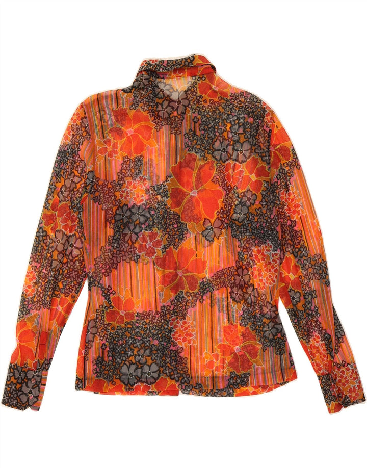 VINTAGE Womens Shirt IT 52 2XL Red Floral Vintage Vintage and Second-Hand Vintage from Messina Hembry 