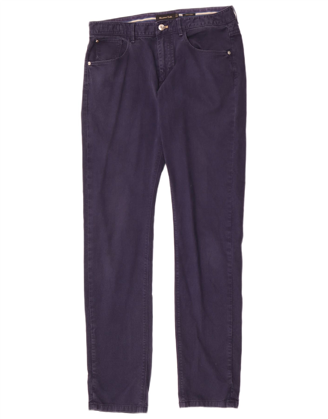 Massimo Dutti Herre Slim Casual Bukser EU 40 Medium W31 L34 Marineblå
