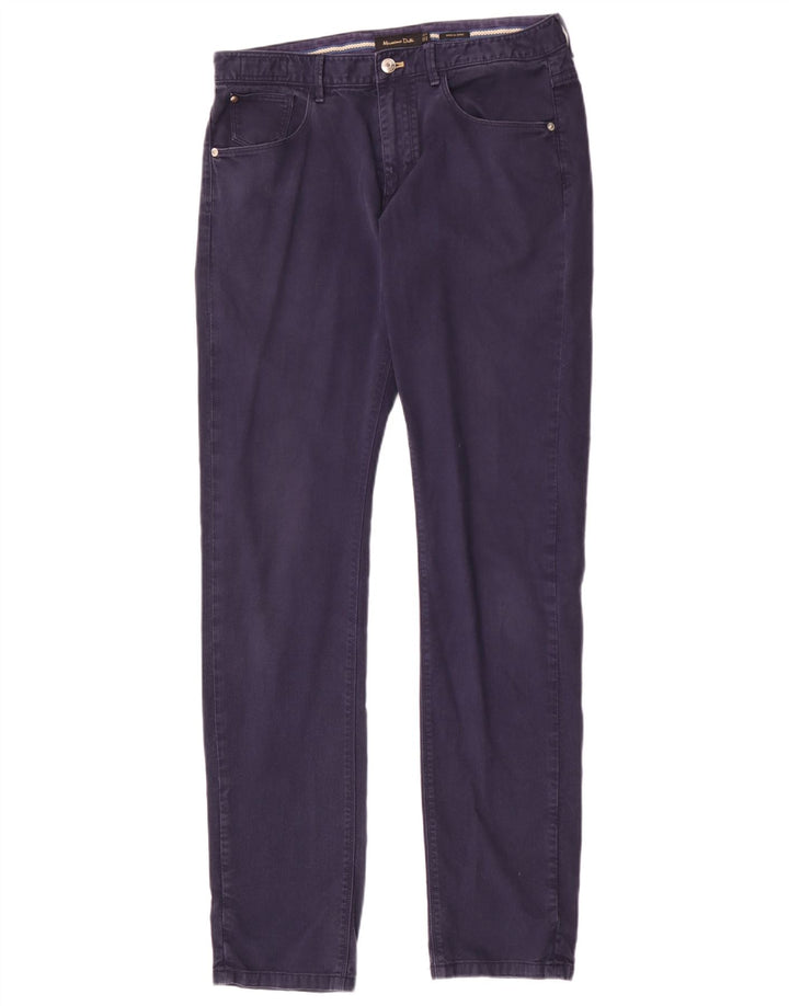 Massimo Dutti Herre Slim Casual Bukser EU 40 Medium W31 L34 Marineblå