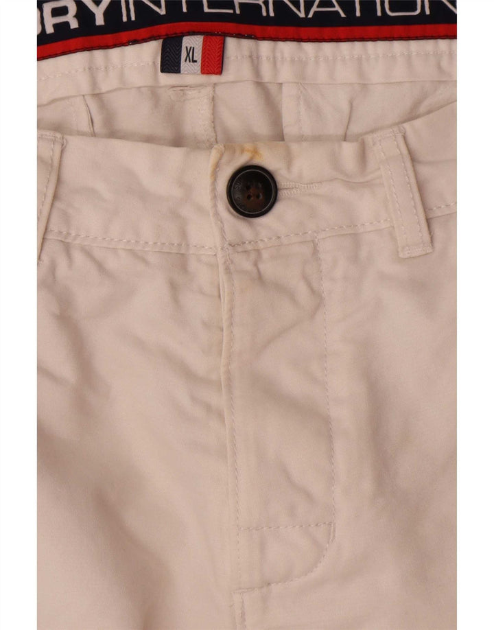 Superdry Chino-shorts til mænd XL W38 Hvid