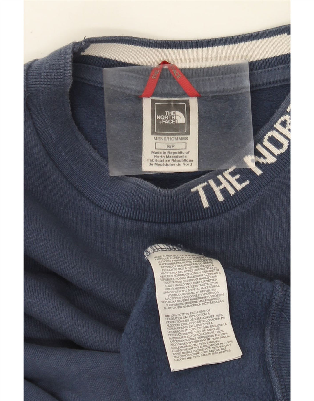 The North Face Herre grafisk sweatshirt jumper lille marineblå bomuld