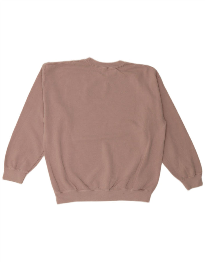 Topshop Dame Oversized Sweatshirt Jumper UK 16 Large Pink Polyester