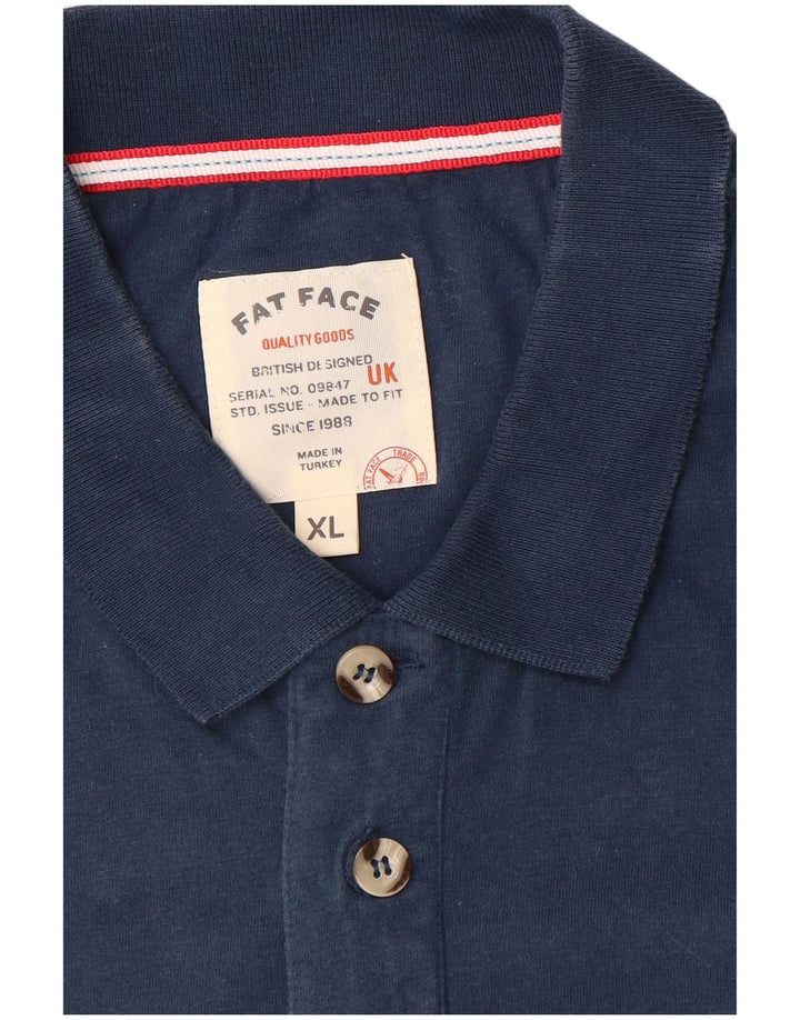 Fat Face herre poloshirt XL marineblå stribet