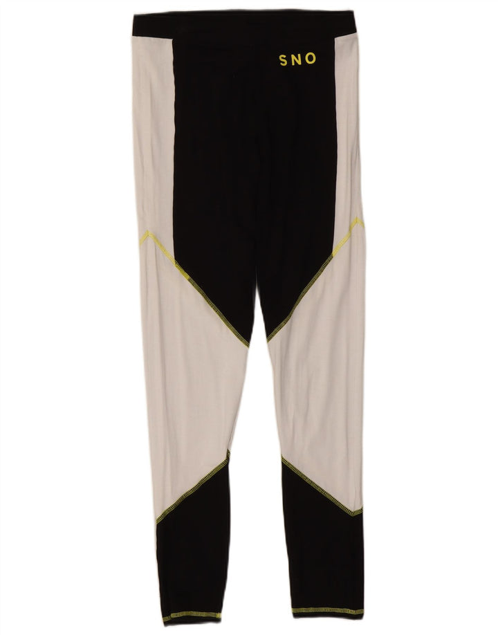 Topshop Womens Sno Leggings UK 12 Medium Sort Colourblock Viscose