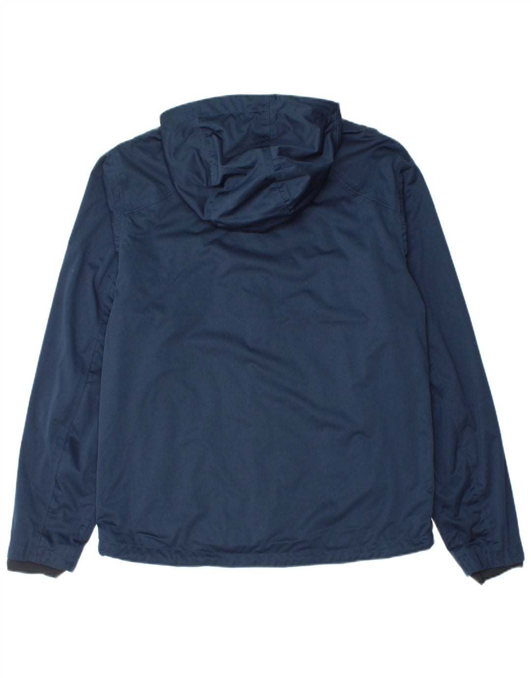 CALVIN KLEIN Mens Hooded Rain Jacket UK 38 Medium Navy Blue Polyester