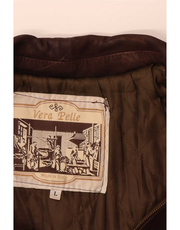 Vintage herre læderjakke UK 40 Large Brown