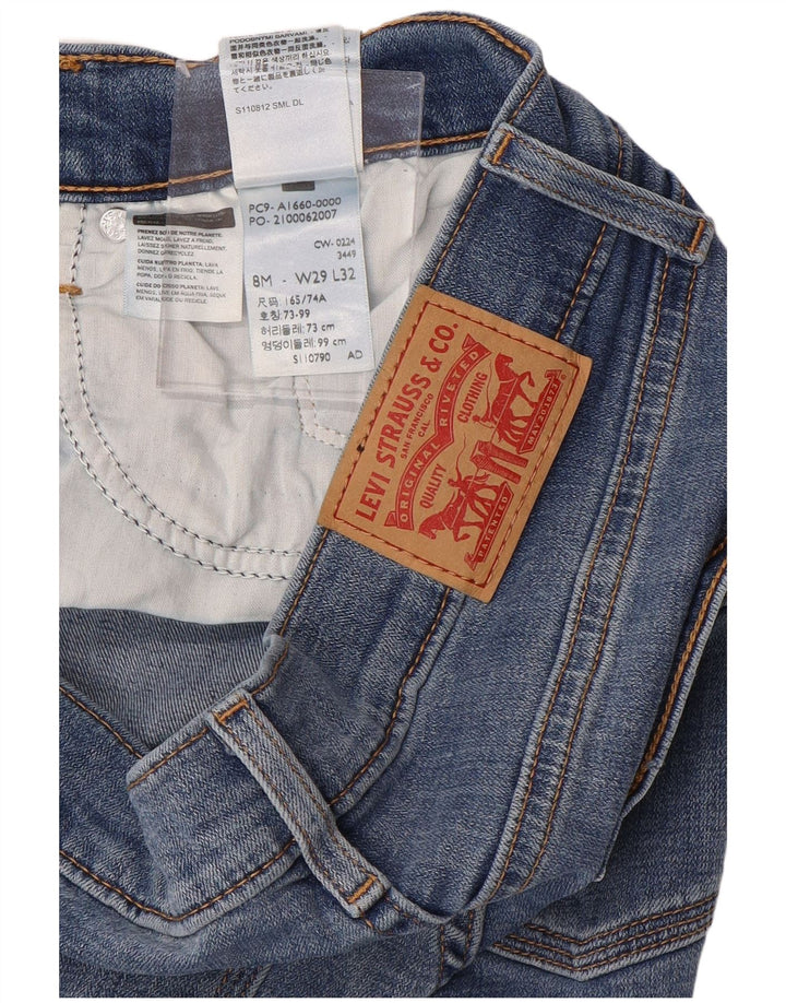 LEVI'S Womens Classic Bootcut Jeans W29 L32 Blue Cotton