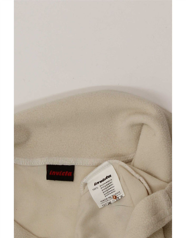 Invicta Dame Fleece Jumper med lynlås DK 12 Medium Off White Polyester