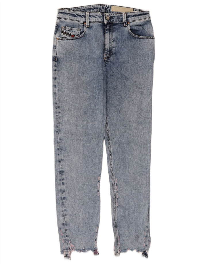 Diesel Dame Slim Jeans W28 L28 Blå Bomuld