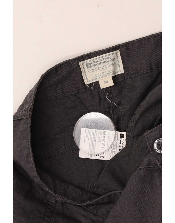 Mountain Warehouse Herre Cargo Shorts W36 Large Grå Bomuld