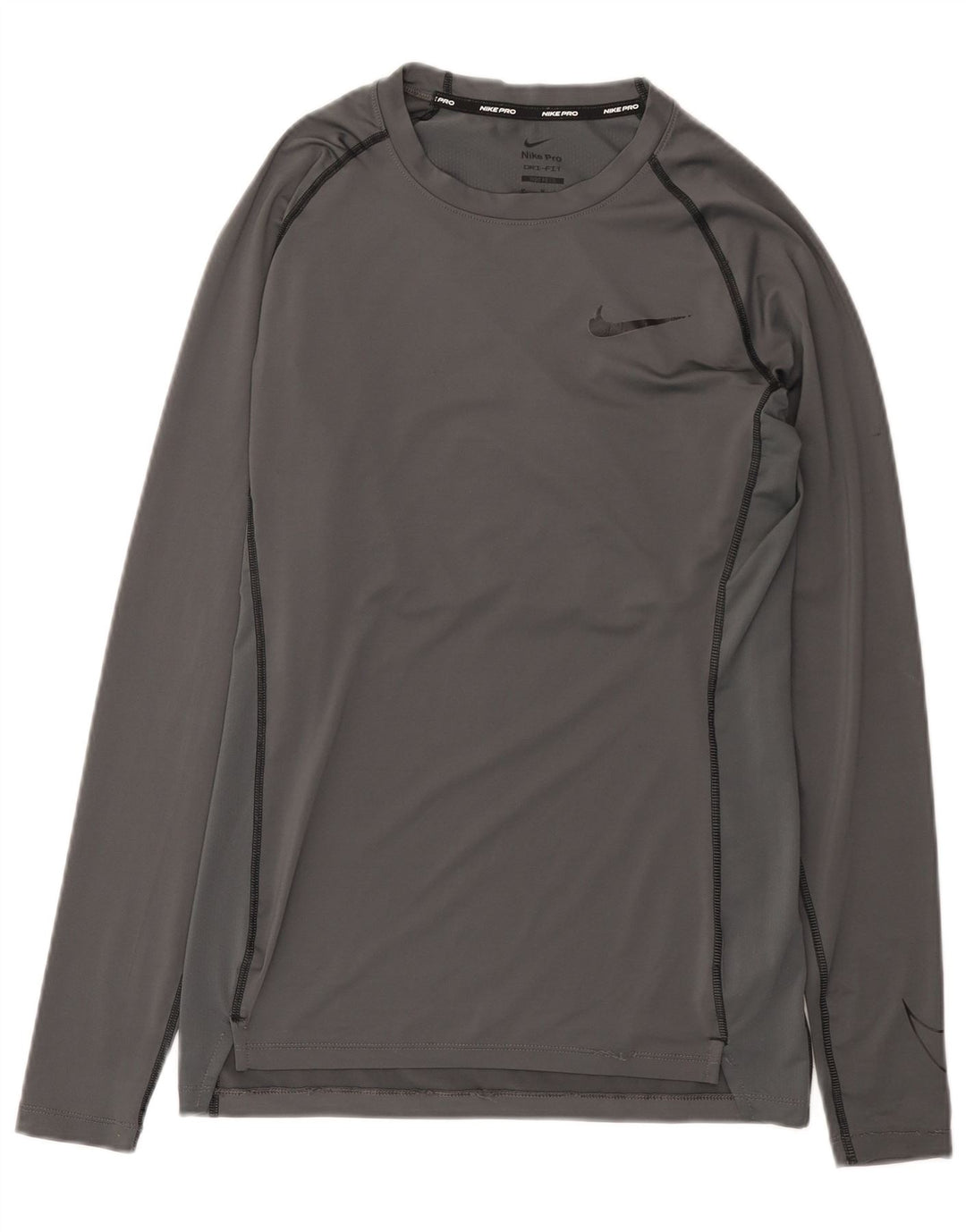 Nike Herre Dri Fit Top Langærmet Medium Grey Polyester