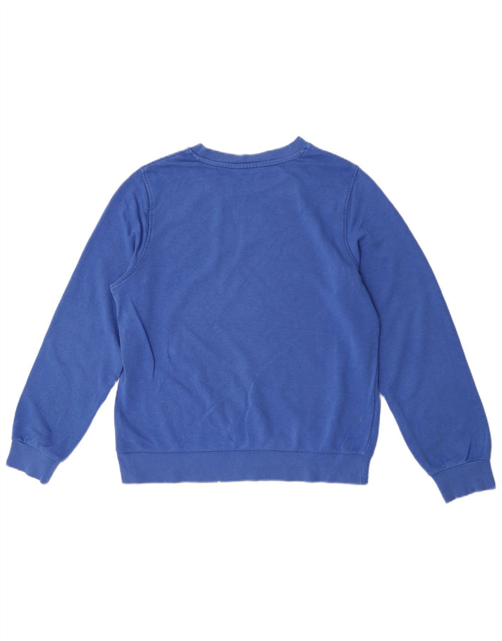 Marks & Spencer Dame Sweatshirt Jumper UK 12 Medium Blue Bomuld