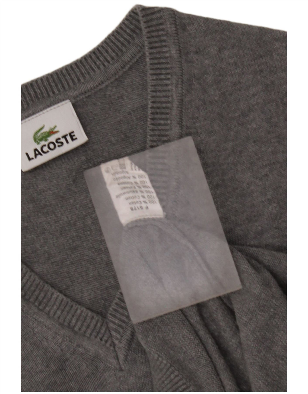 Lacoste Herrevest Tank Top Str. 3 Lille Grå Bomuld
