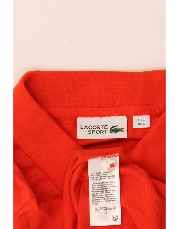 Lacoste Herre poloskjorte str. 5 Large Orange Bomuld