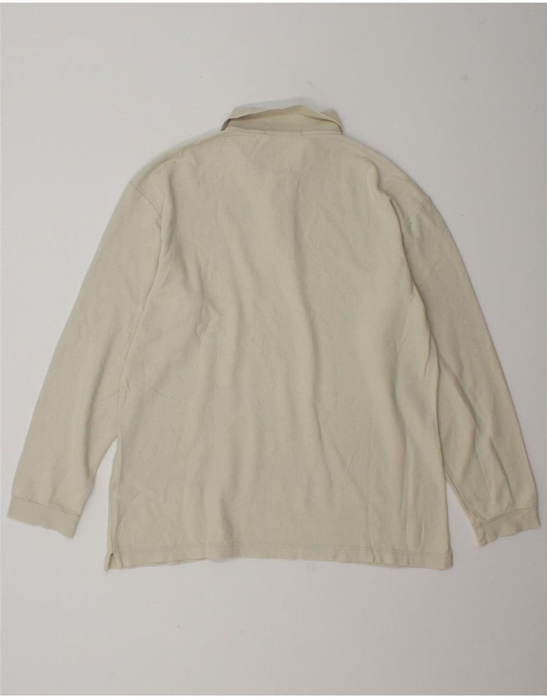 Fila Langærmet Polo Shirt til mænd IT 50 Medium Off White Bomuld