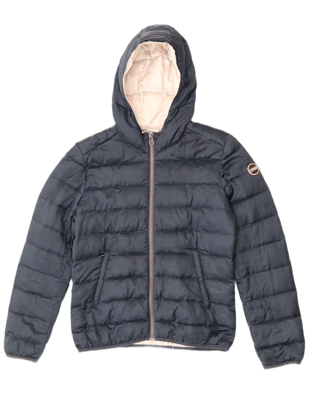 Colmar Dame Hætte Polstret Jakke IT 44 Medium Navy Blue Polyester
