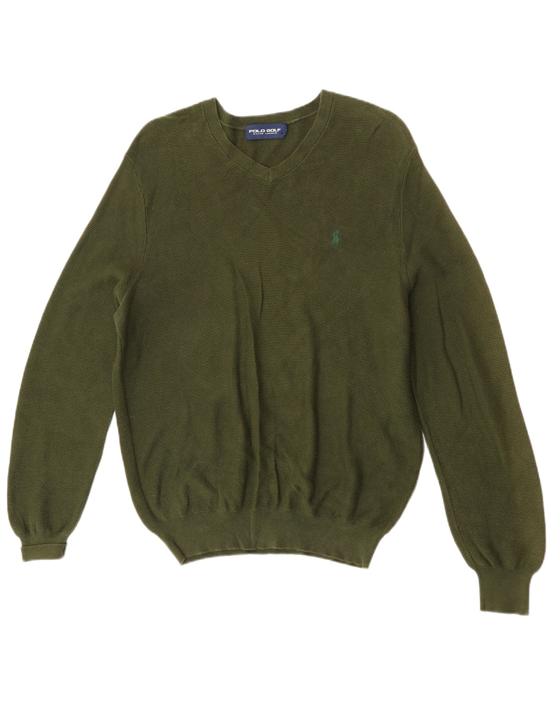 Polo Ralph Lauren Herre V-hals sweater Small Khaki Bomuld