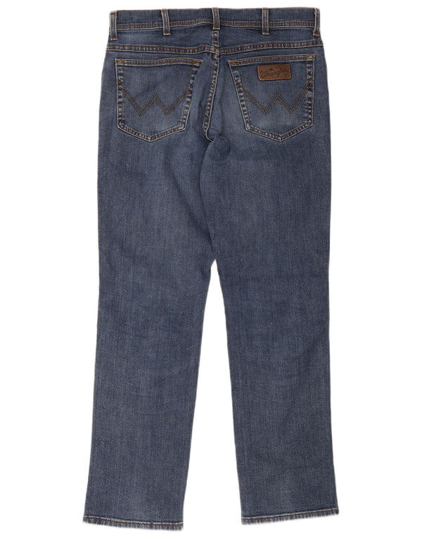 Wrangler Herre Texas Stretch Straight Jeans W34 L34 Blå Bomuld