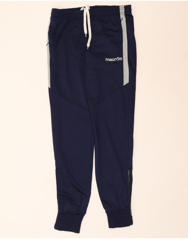 Macron Herre træningsdragt Bukser Joggers Large Navy Blue Polyester
