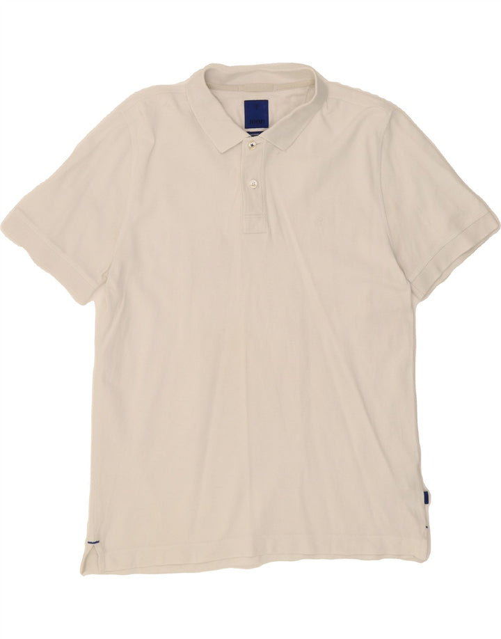 JOOP Mens Modern Fit Polo Shirt Medium White Cotton Vintage Joop and Second-Hand Joop from Messina Hembry 