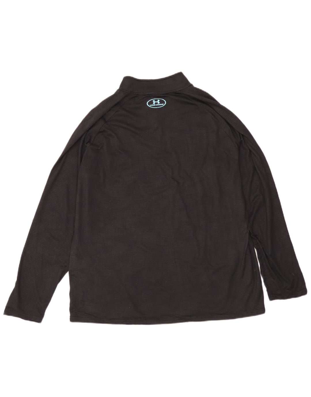 Under Armour Herre Heat Gear Zip Neck Pullover Træningsdragt Top Stor Sort