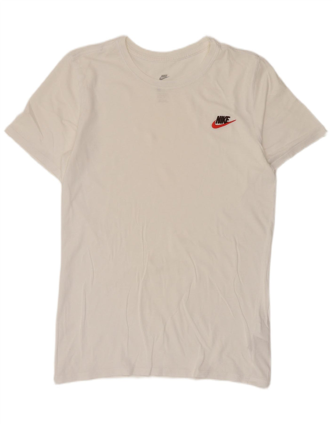 Nike T-shirt top til mænd, lille hvid bomuld