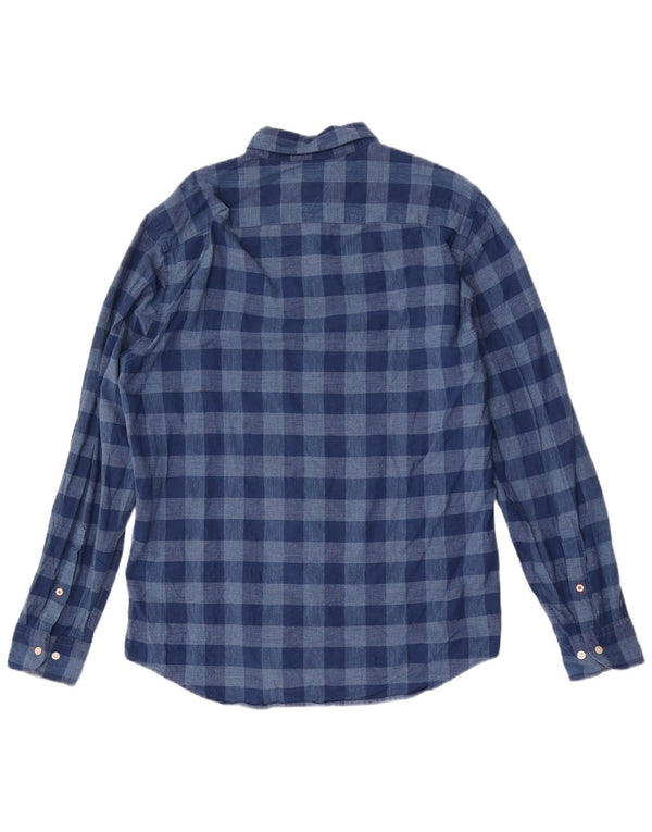 Tommy Hilfiger Herre Regular Fit Skjorte Large Blue Gingham Cotton