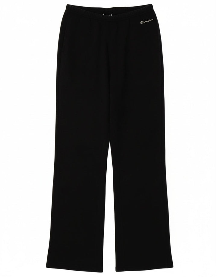 Champion Womens træningsdragt Bukser UK 12 Medium Sort Bomuld