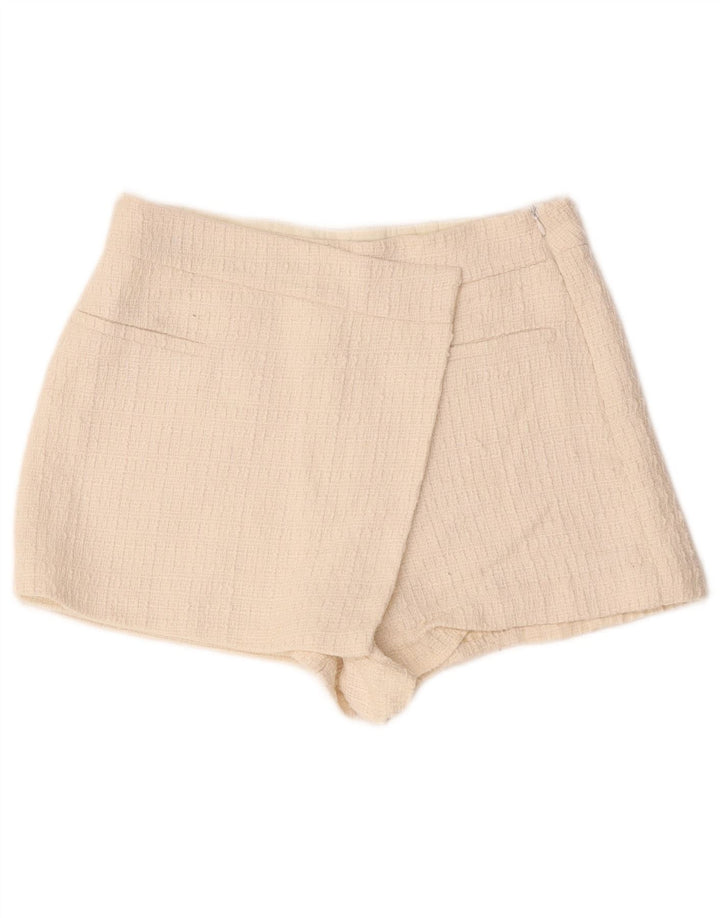 Zara Casual Shorts til kvinder Medium W28 Hvid