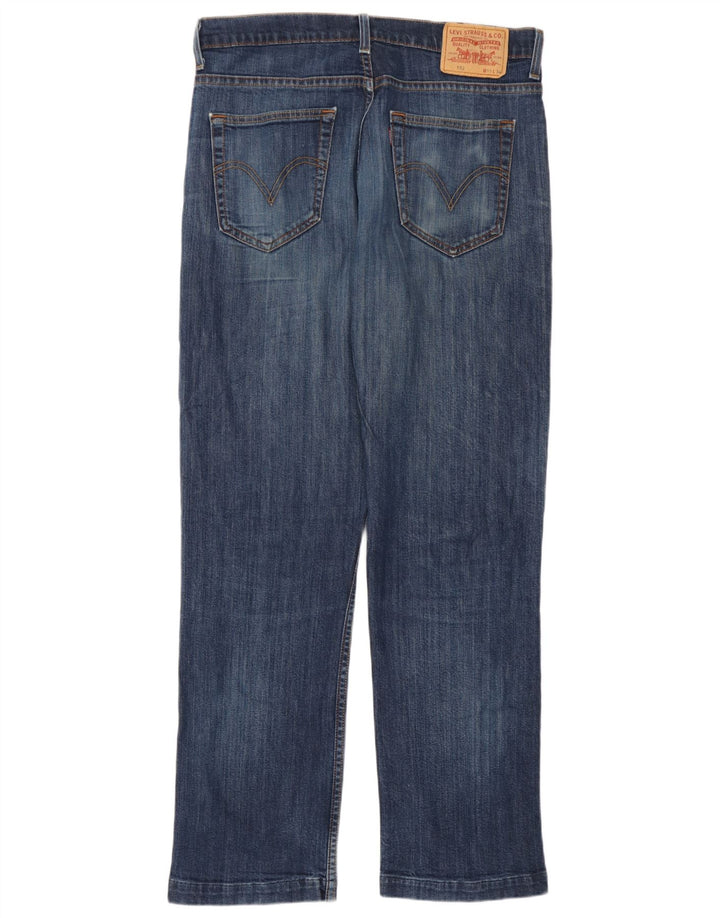 Levi's Dame 752 Straight Jeans W33 L31 Blå Bomuld