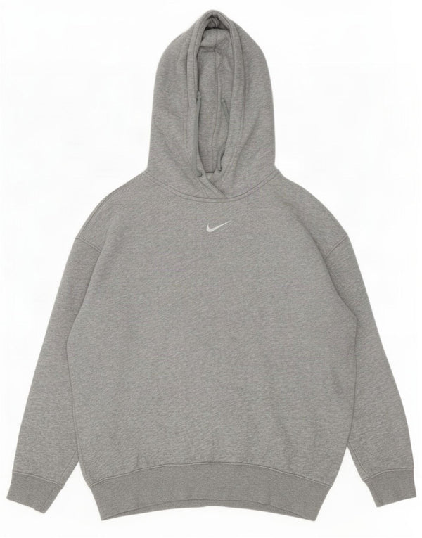 Nike Loose Fit Hoodie Jumper XS Grå Flecked Bomuld