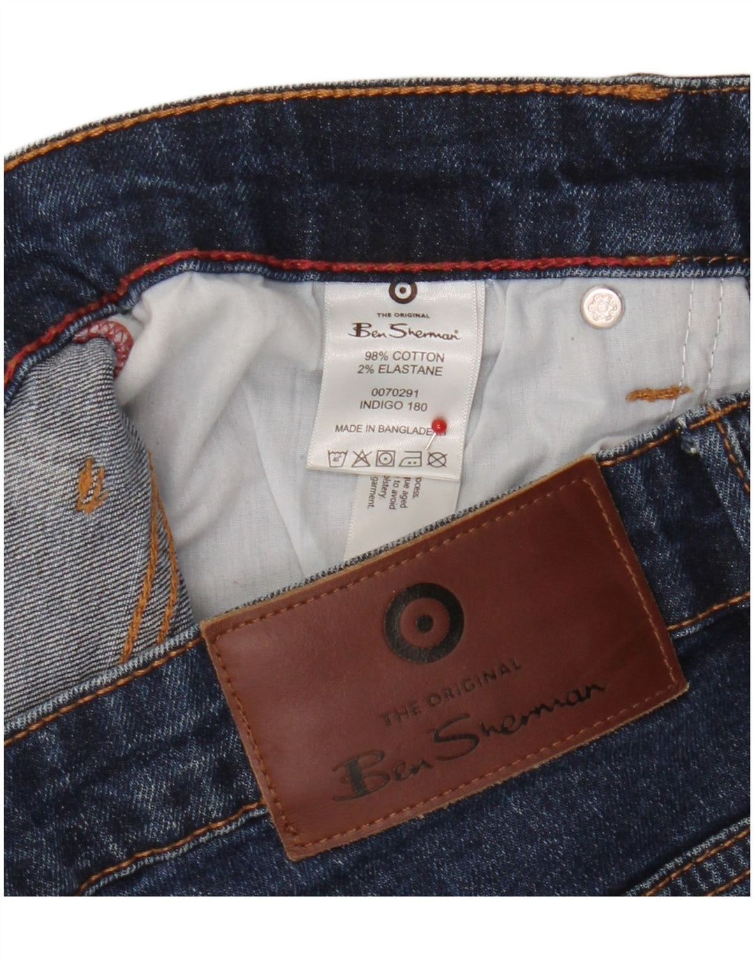 Ben Sherman Straight Jeans til mænd W36 L31 Marineblå bomuld
