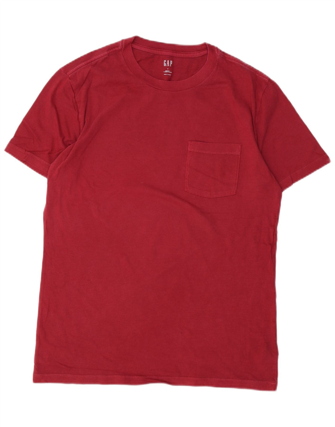 Gap Herre T-Shirt Top Lille Rød Bomuld
