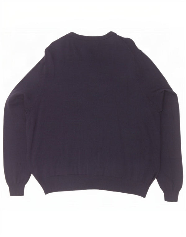 Marks & Spencer Dame Cardigan Sweater UK 22 3XL Navy Blue Viscose
