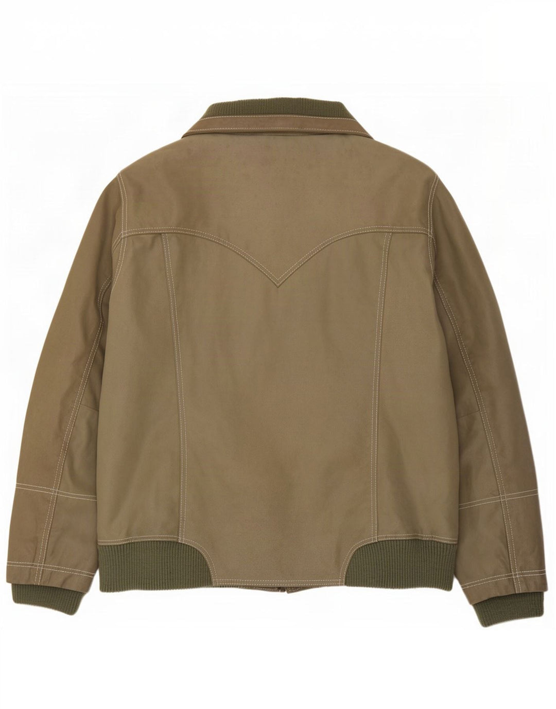 Zizzi Herre Læderjakke UK 36 Small Khaki