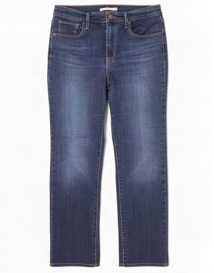 Levi's Dame 724 Højtaljede lige jeans W29 L26 Blå Bomuld