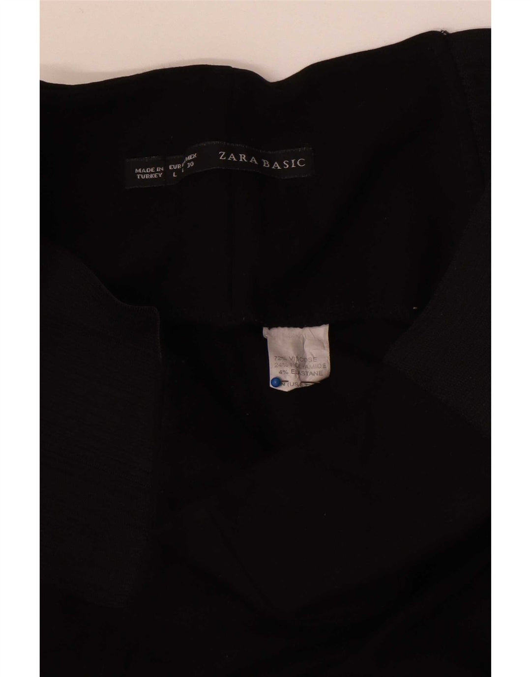 Zara Dame Leggings Stor Sort Colourblock Viscose