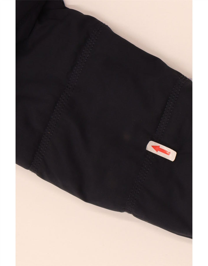Fat Face Dame Hætte Sherpa Polstret Frakke UK 8 Small Navy Blue Polyester