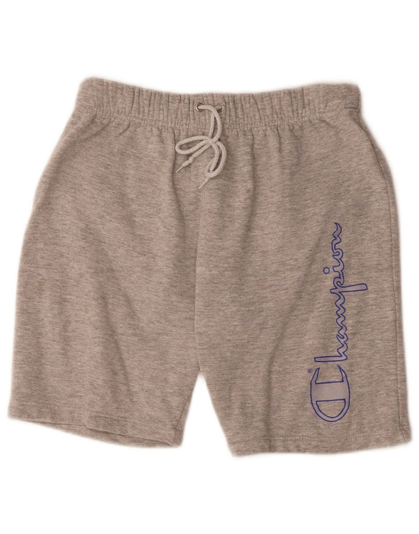 Champion drenge grafiske sportsshorts 11-12 år store grå flækkede bomuld