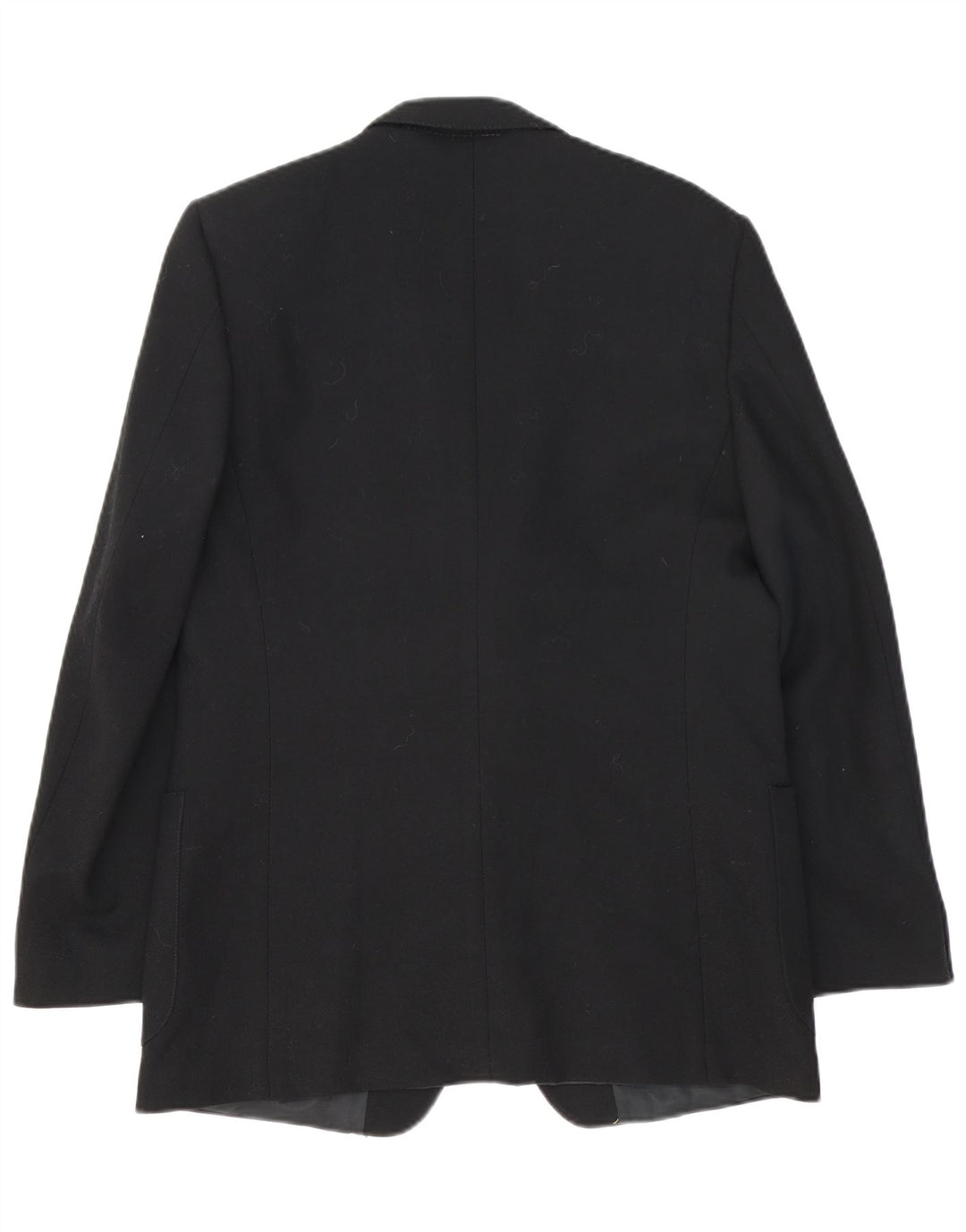 Vintage herre 2-knaps blazerjakke UK 38 Medium Black Virgin Wool