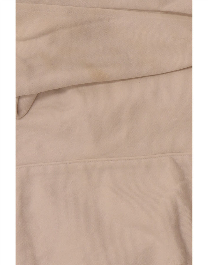 LEVI'S Oversized grafisk hættetrøjetrøje til kvinder UK 14 Medium Off White