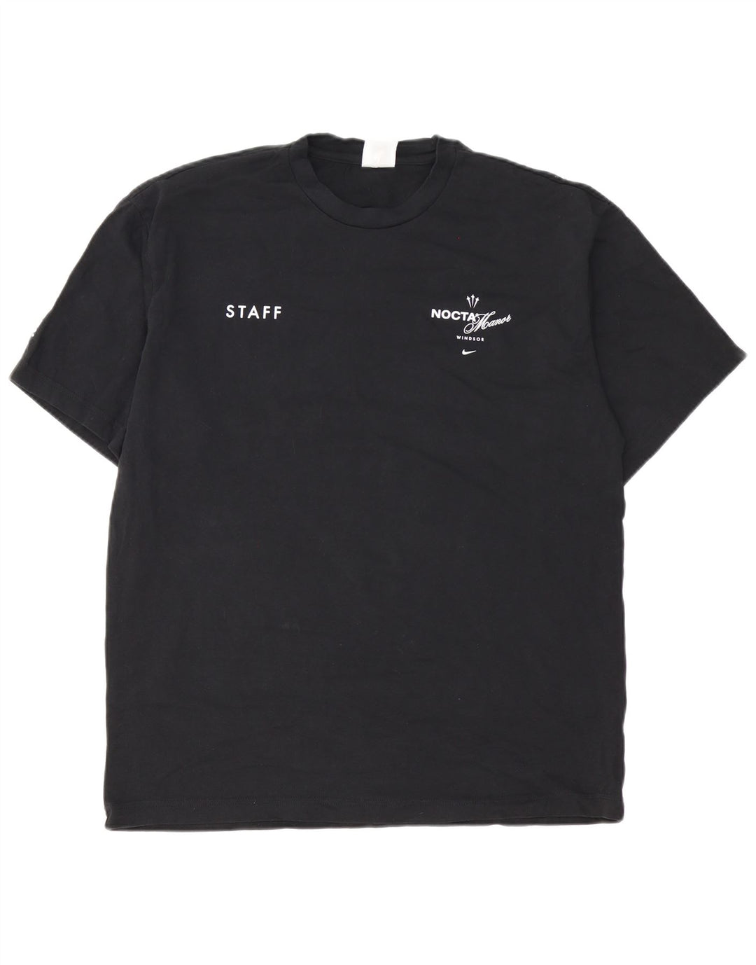 Nike grafisk T-shirt top til mænd, stor sort bomuld
