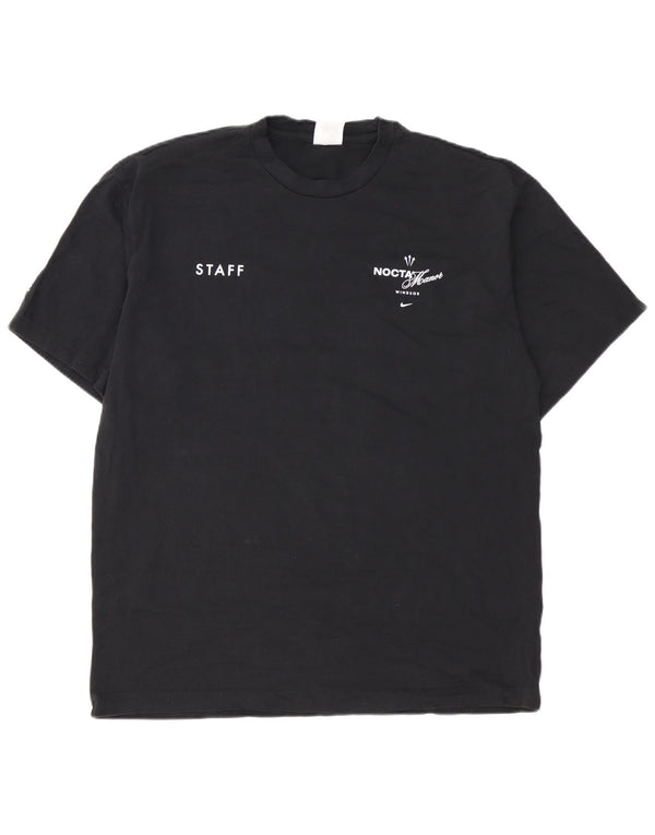 Nike grafisk T-shirt top til mænd, stor sort bomuld